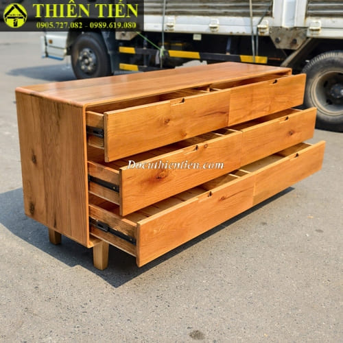 P-Tủ 6 ngăn gỗ sồi mỹ (4)