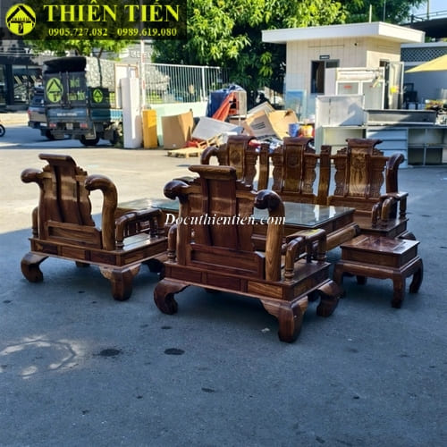 Bộ salon gỗ hương lào (1)