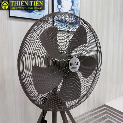 Quạt 4 chân 5 cánh HUPA DC2200 nâu + điều khiểnjpg (6)