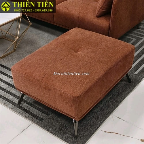 Sofa góc L nệm nỉ nệm cam(k bàn)(Hàng mới) (4)