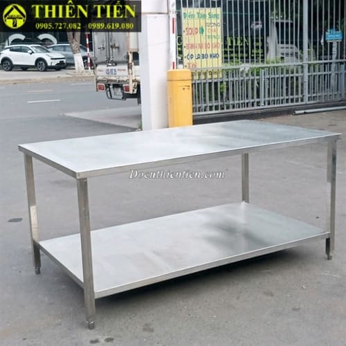 Bàn bếp inox 2 tầng lớn (2)