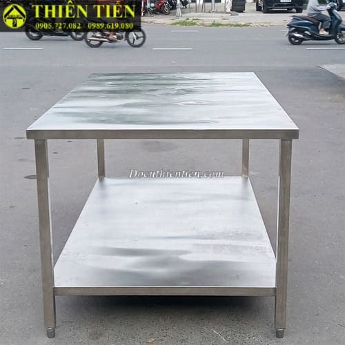 Bàn bếp inox 2 tầng lớn (4)