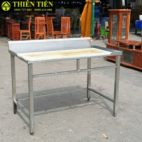 Bàn bếp inox có thớt (4)