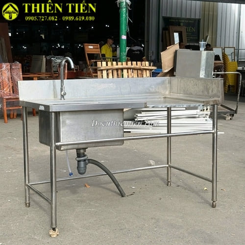 Bồn rửa đơn có chờ (4)