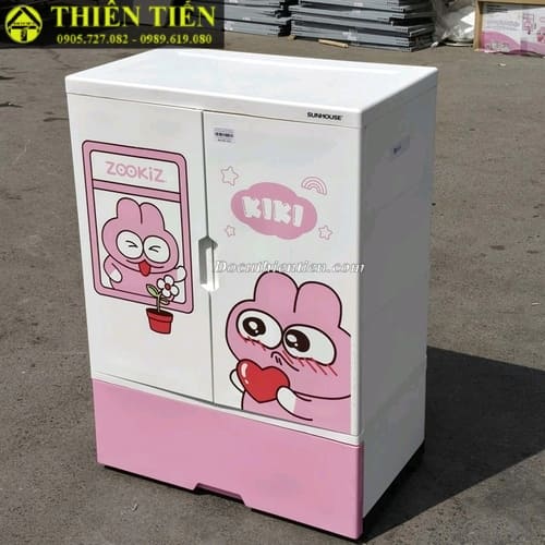 Tủ nhựa trẻ em 2 cánh Sunhouse KS-CA950G1 (1)