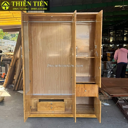 Tủ quần áo 3 cánh gỗ ghép (1)