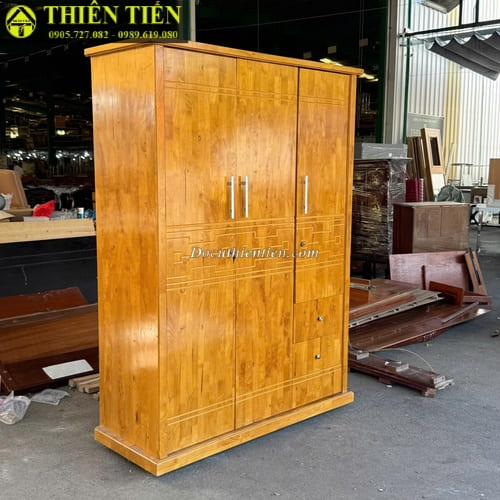 Tủ quần áo 3 cánh gỗ ghép (3)