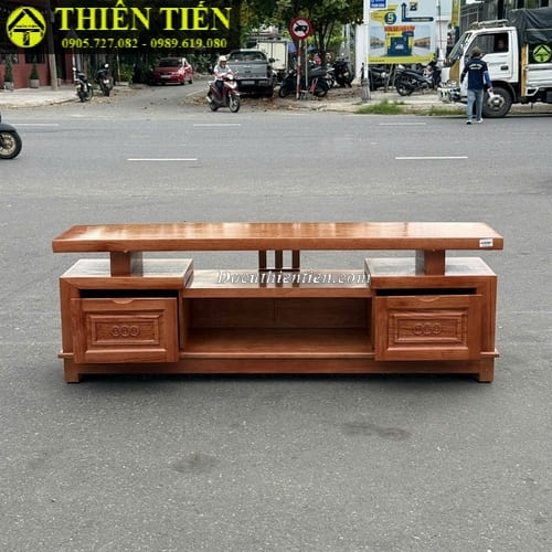 Kệ tivi 1m8 gỗ xoan đào -2 (2)