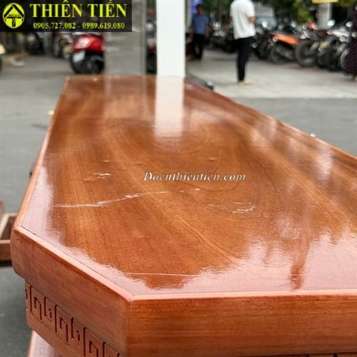 Kệ tivi 2m2 gỗ xoan đào- 1 (2)