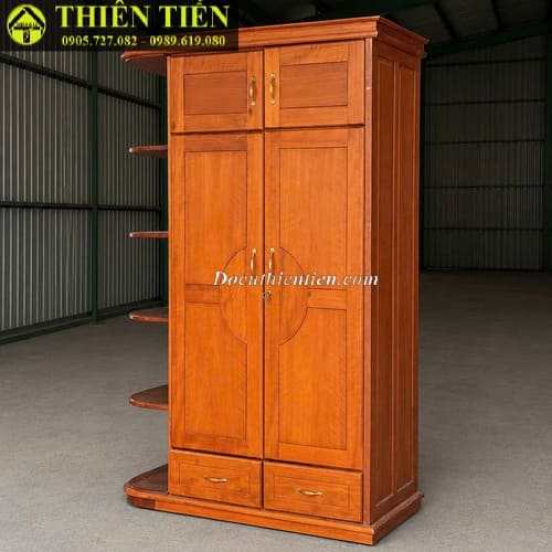 Tủ quần áo 2 cánh kèm kệ (1)