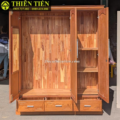 Tủ quần áo 3 cánh gỗ (3)