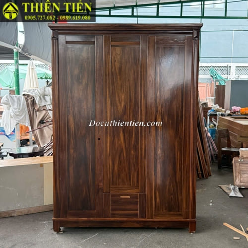 Tủ quần áo 3 cánh gỗ mun (1)