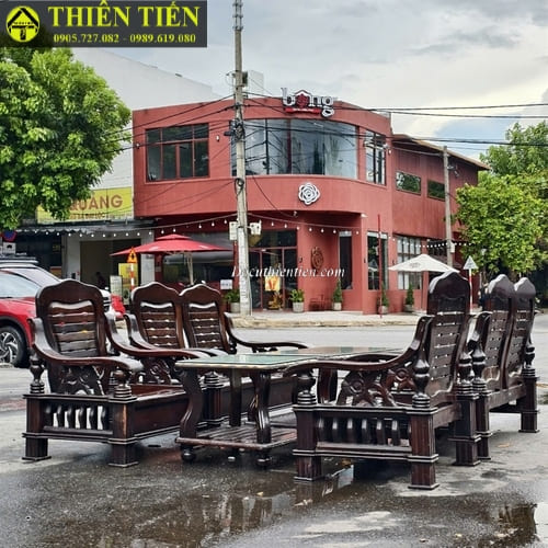 Bộ salon gỗ xoan đào (4)