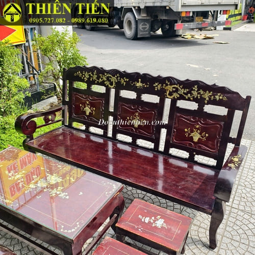 Bộ salon xưa tay cuốn (3)