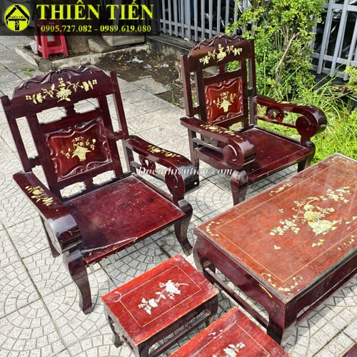 Bộ salon xưa tay cuốn (4)