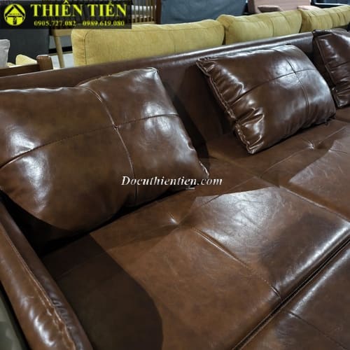 Bộ sofa góc L da bò (k bàn) (1)