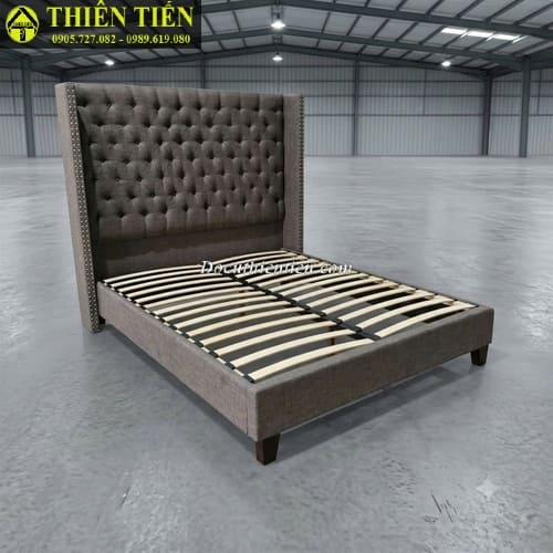 Giường 1m6 D3014Q ( nệm nỉ) (1)