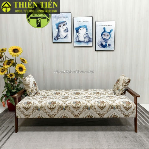 HL-Sofa bed khung gỗ sồi hoa văn đối xứng (Hàng mới) (1)