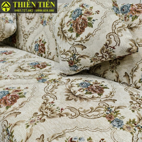 HL-Sofa bed khung gỗ sồi hoa văn đối xứng (Hàng mới) (4)