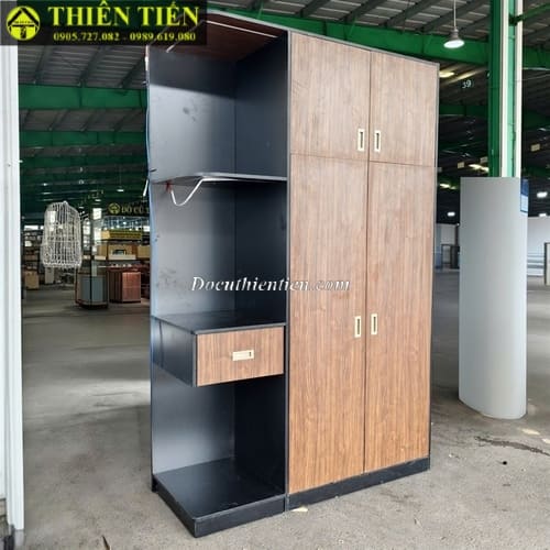 Tủ quần áo 2 cánh kèm kệ (3)