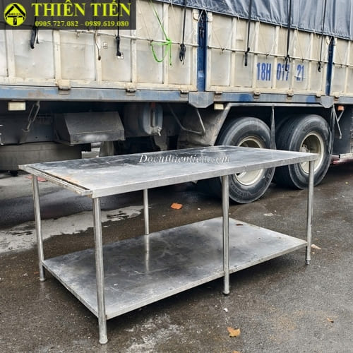 Bàn bếp inox 2 tầng lớn (2)