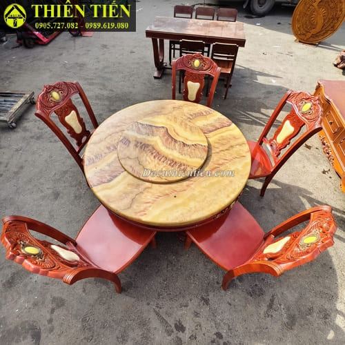 Bộ bàn ăn 5 ghế tròn (4)