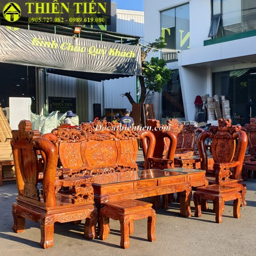 Bộ salon gỗ hương 7 món (4)