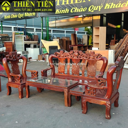 Bộ salon gỗ keo (3)