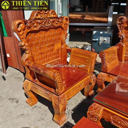 Bộ salon gỗ tràm Hoàng Gia (2)