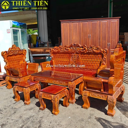 Bộ salon gỗ tràm Hoàng Gia (4)