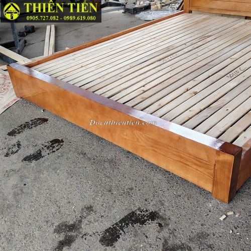 Giường 1m6 gỗ sồi (4)