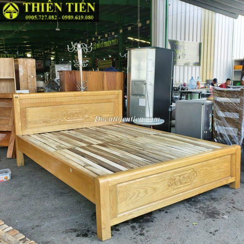 Giường 1m6 gỗ sồi (4)