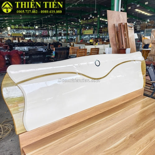 Giường 1m8 MDF kèm nệm (4)