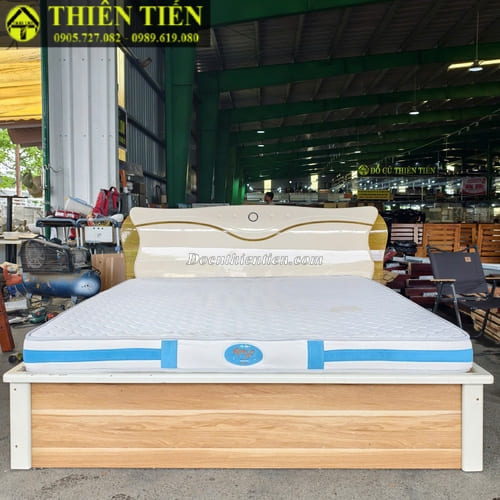 Giường 1m8 MDF kèm nệm (6)