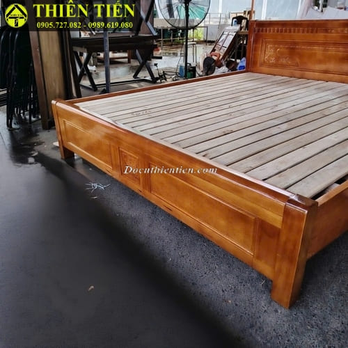 Giường 2m gỗ sồi (3)