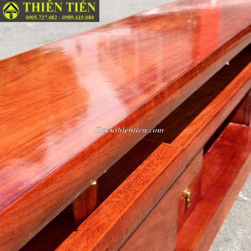 Kệ tivi 2m2 gỗ hương xám (3)