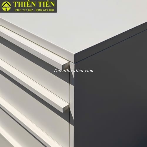 P-XK tủ gỗ 4 ngăn trắng (2)