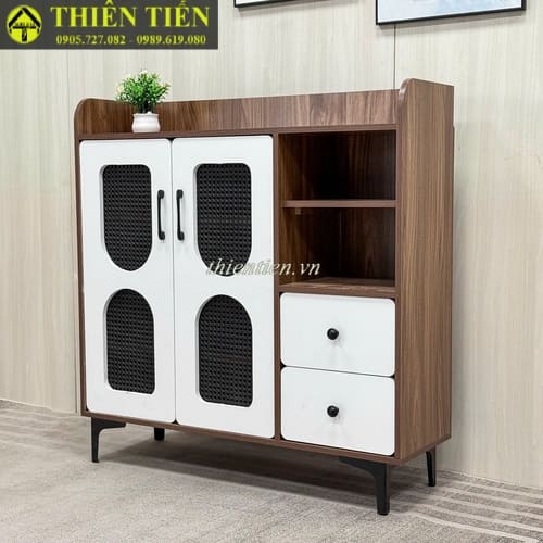 Tủ giày 1m cánh trắng 4 ô mây (2)