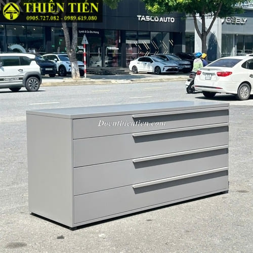 Tủ gỗ 4 ngăn xám đậm (Hàng mới) (1)