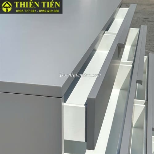 Tủ gỗ 4 ngăn xám đậm (Hàng mới) (3)